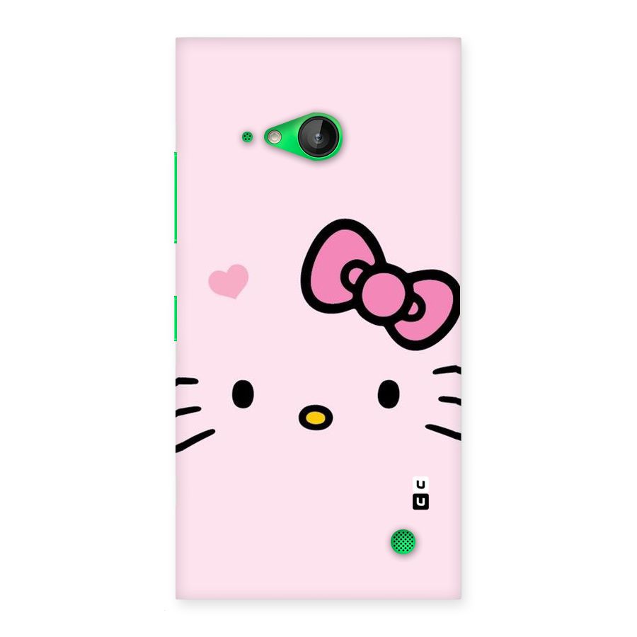 Cute Bow Face Back Case for Lumia 730