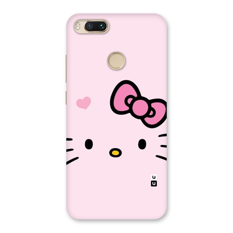 Cute Bow Face Back Case for Mi A1