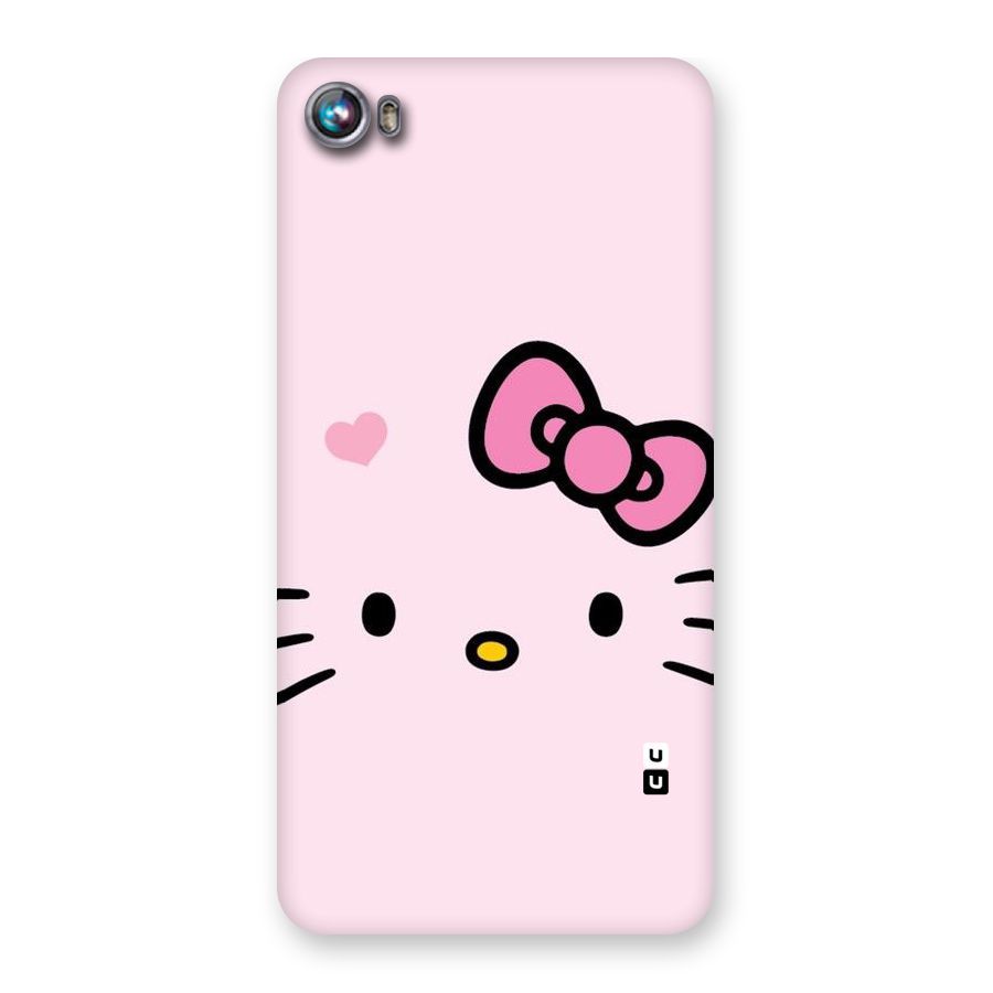 Cute Bow Face Back Case for Micromax Canvas Fire 4 A107