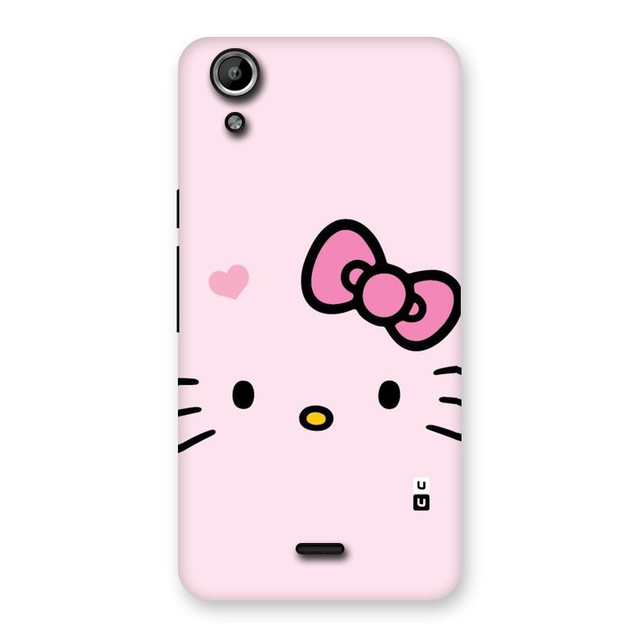 Cute Bow Face Back Case for Micromax Canvas Selfie Lens Q345
