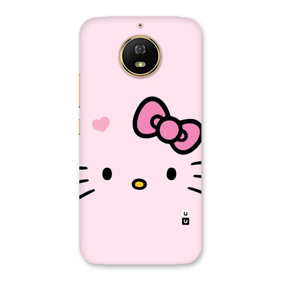 Cute Bow Face Back Case for Moto G5s