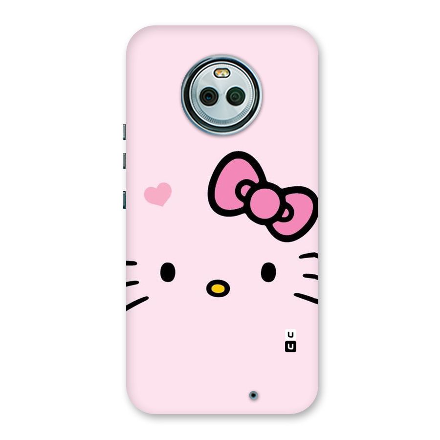Cute Bow Face Back Case for Moto X4