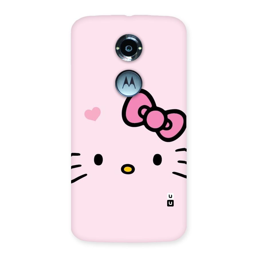 Cute Bow Face Back Case for Moto X 2nd Gen