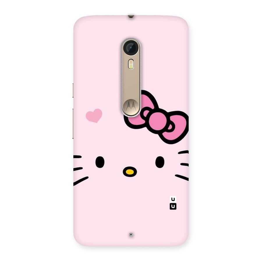 Cute Bow Face Back Case for Motorola Moto X Style