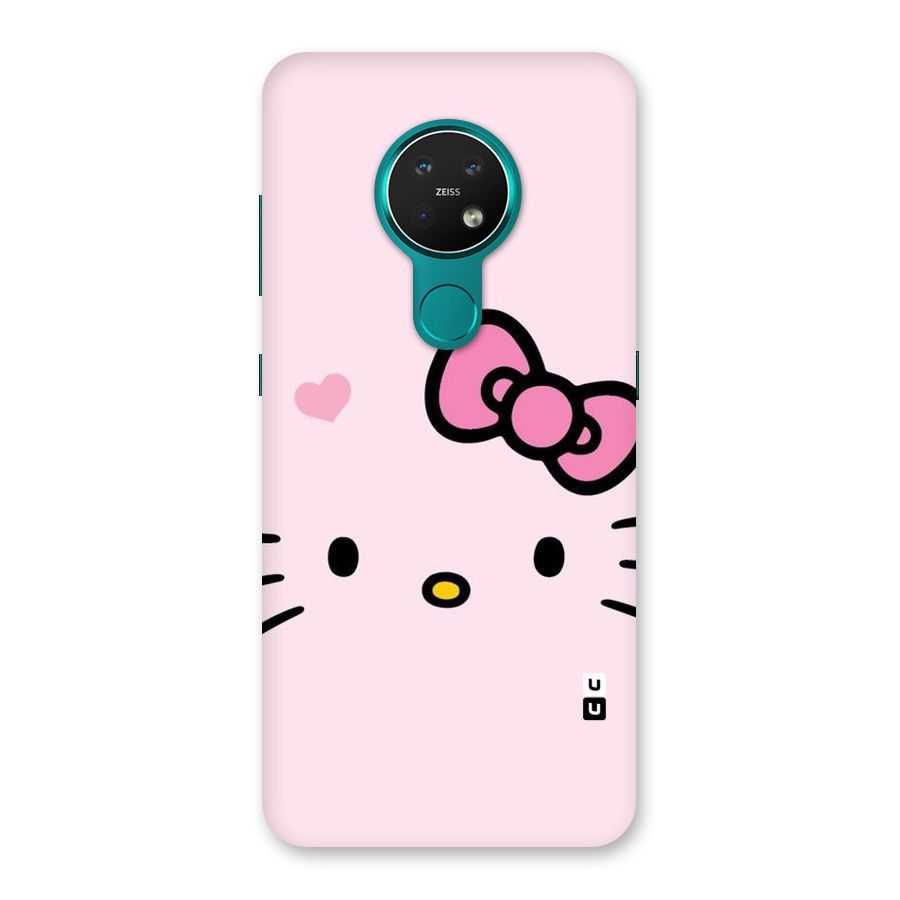 Cute Bow Face Back Case for Nokia 7.2