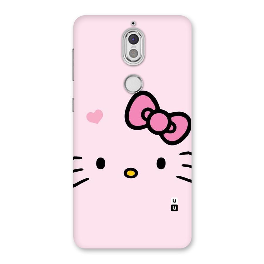 Cute Bow Face Back Case for Nokia 7