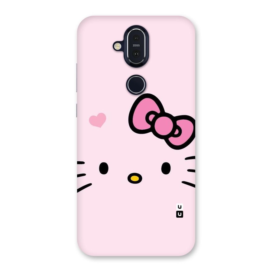 Cute Bow Face Back Case for Nokia 8.1
