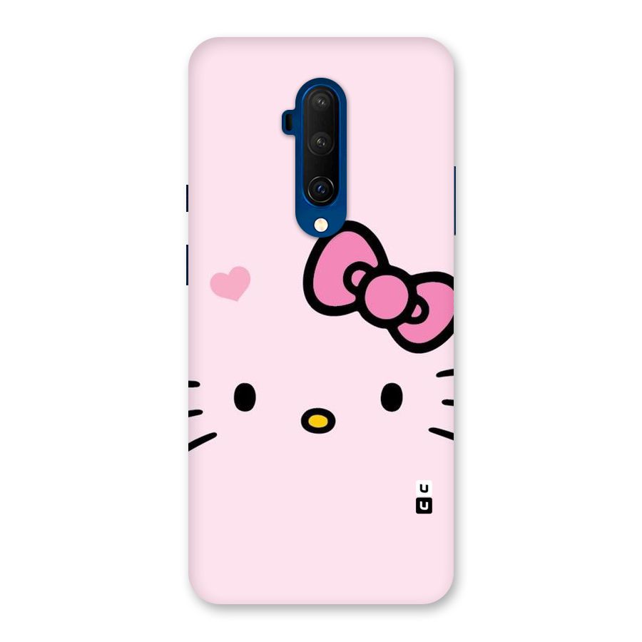 Cute Bow Face Back Case for OnePlus 7T Pro