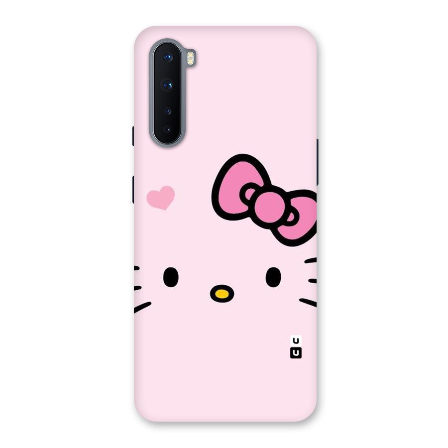 Cute Bow Face Back Case for OnePlus Nord