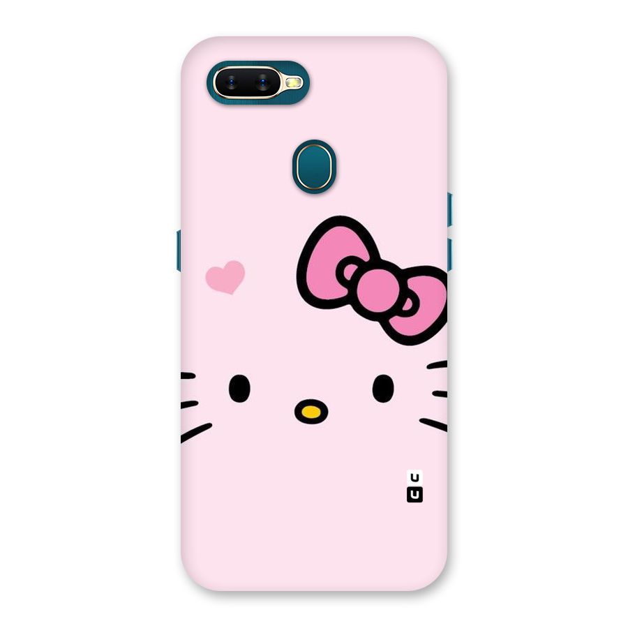 Cute Bow Face Back Case for Oppo A11k