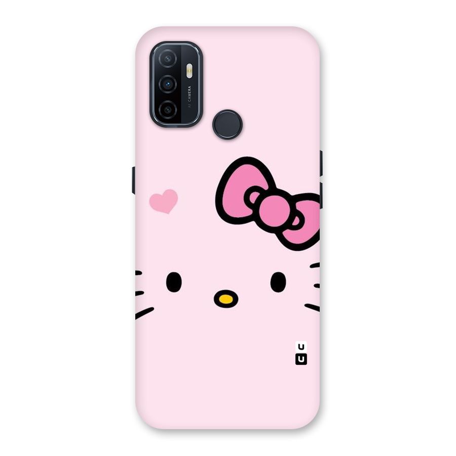 Cute Bow Face Back Case for Oppo A32