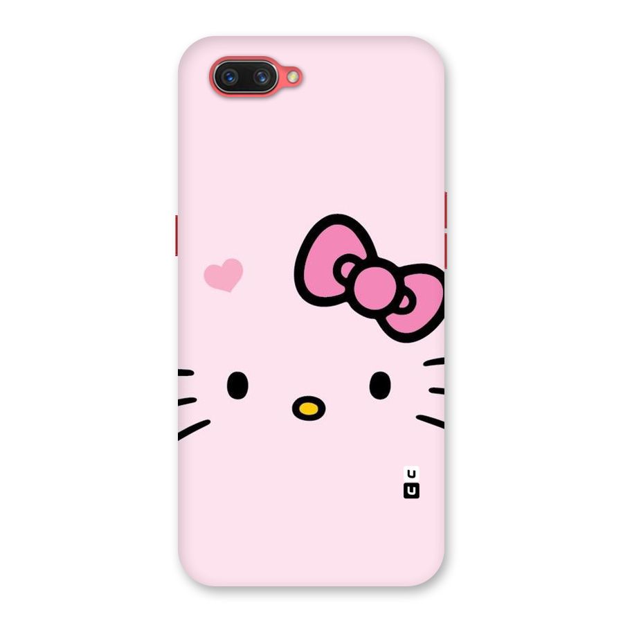 Cute Bow Face Back Case for Oppo A3s