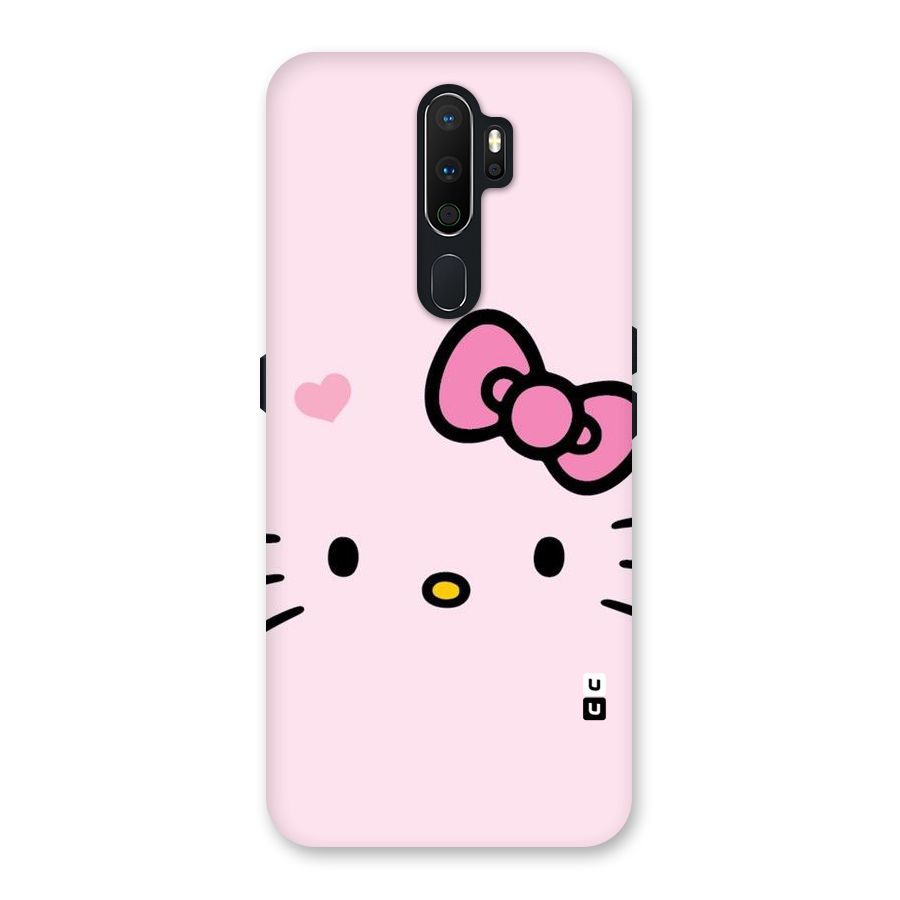 Cute Bow Face Back Case for Oppo A5 (2020)
