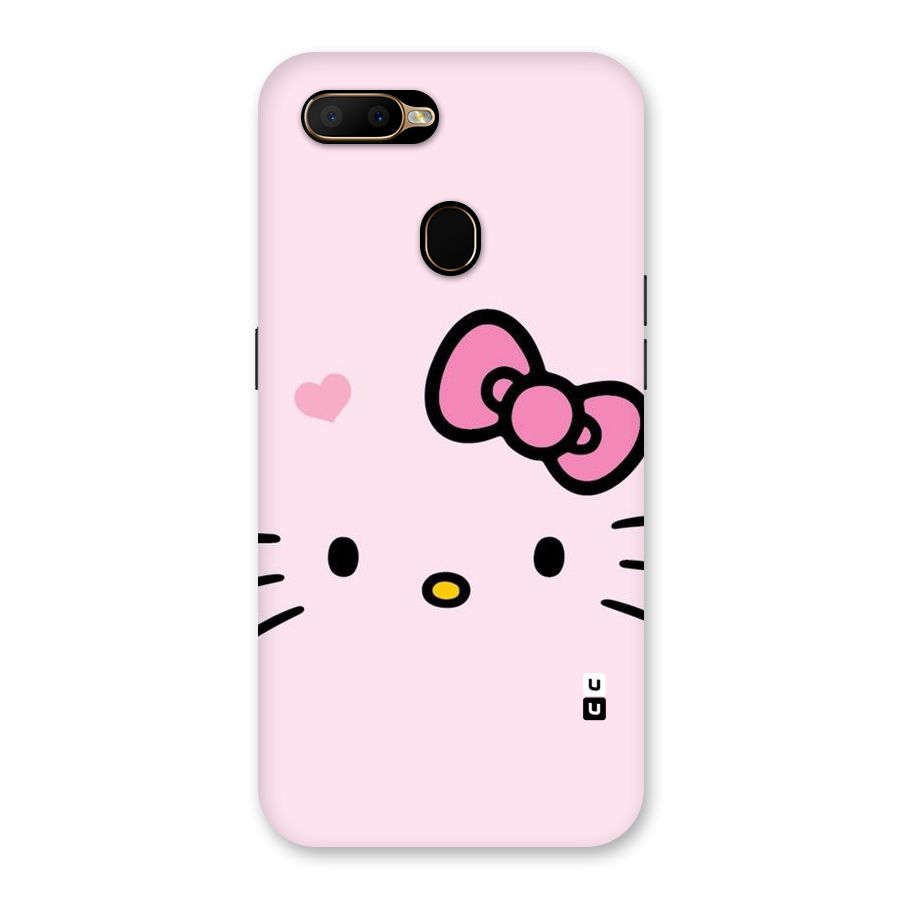 Cute Bow Face Back Case for Oppo A5s