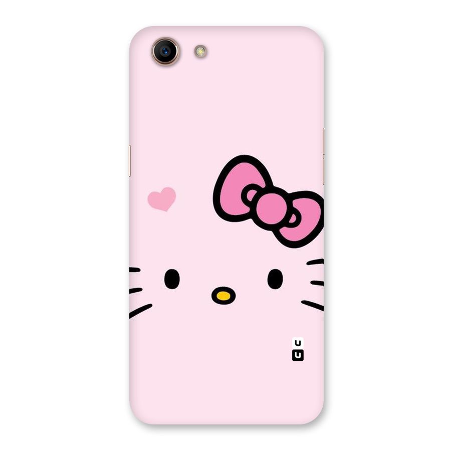 Cute Bow Face Back Case for Oppo A83 (2018)
