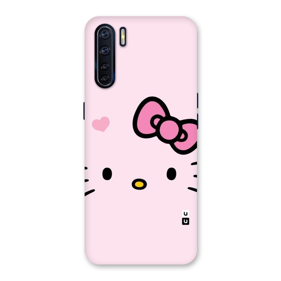 Cute Bow Face Back Case for Oppo F15
