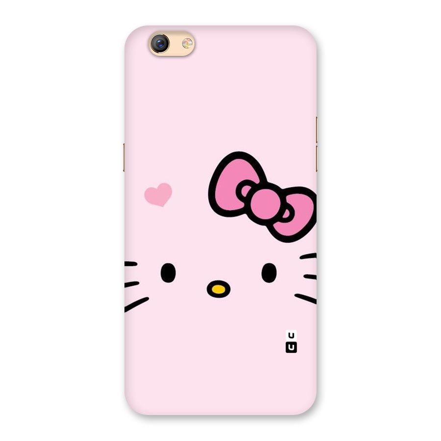 Cute Bow Face Back Case for Oppo F3 Plus