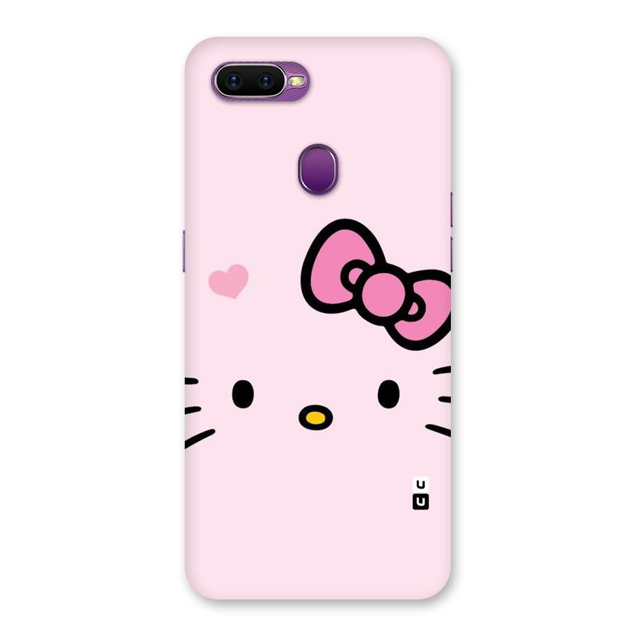 Cute Bow Face Back Case for Oppo F9