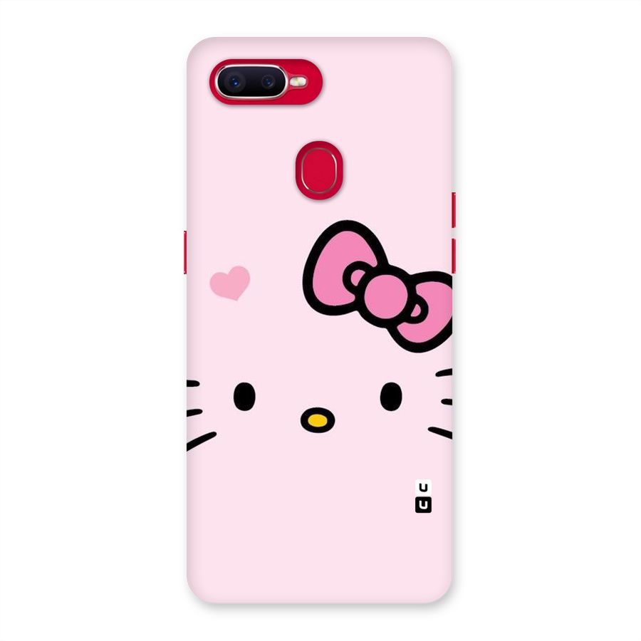 Cute Bow Face Back Case for Oppo F9 Pro