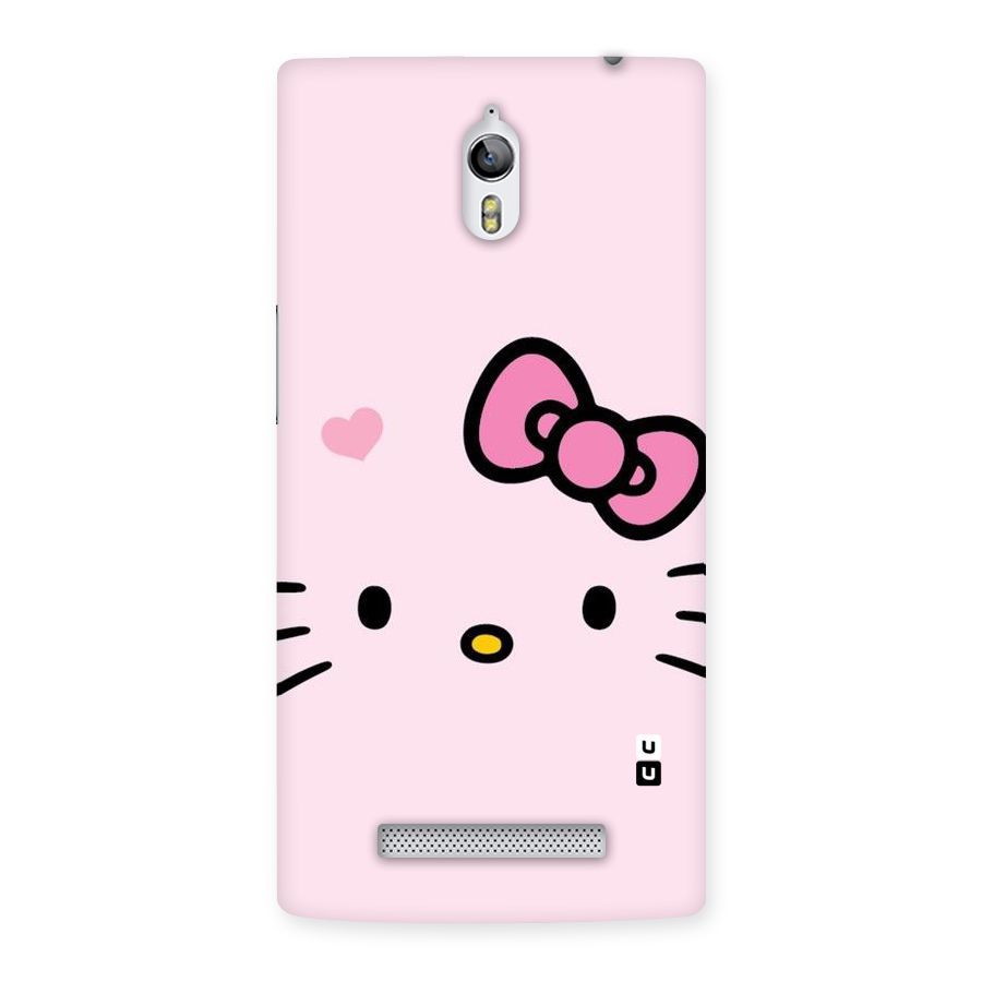 Cute Bow Face Back Case for Oppo Find 7