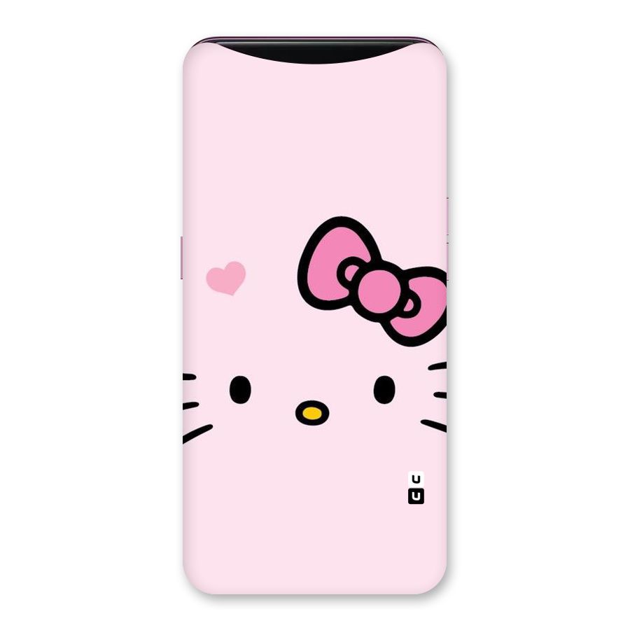 Cute Bow Face Back Case for Oppo Find X