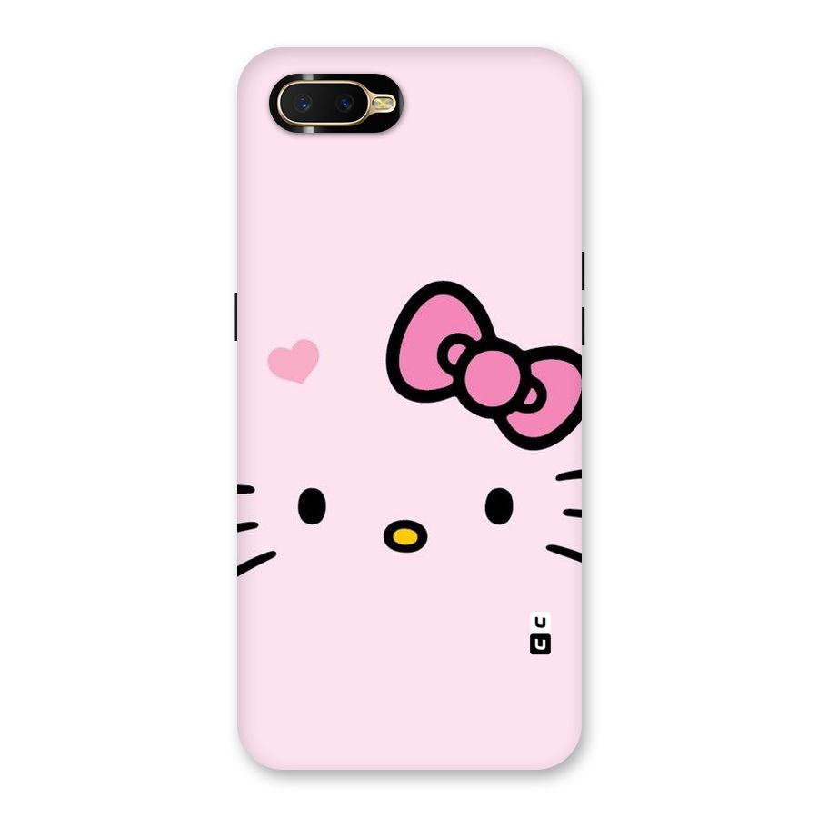 Cute Bow Face Back Case for Oppo K1