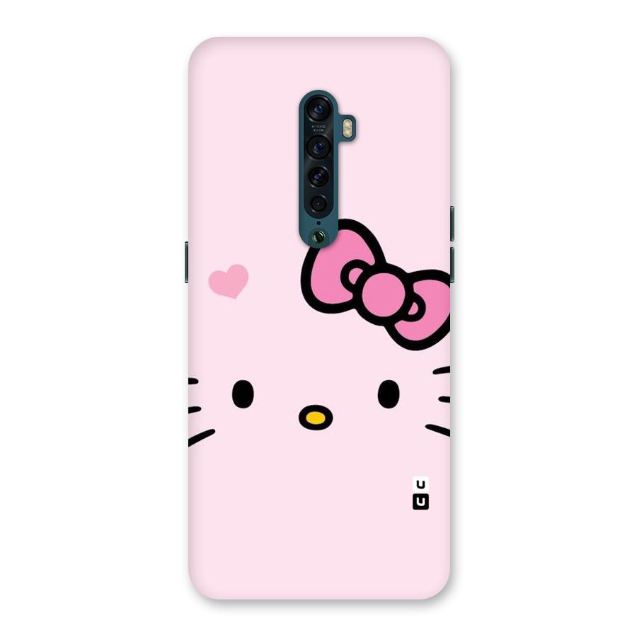 Cute Bow Face Back Case for Oppo Reno2