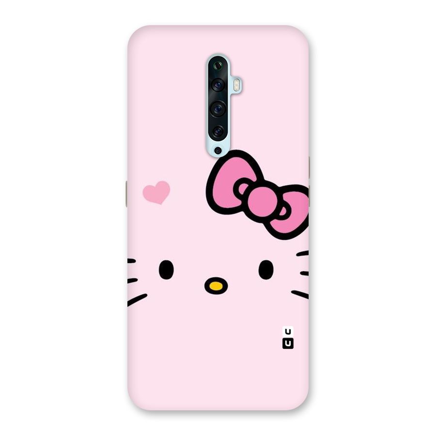 Cute Bow Face Back Case for Oppo Reno2 Z