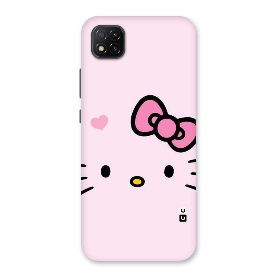 Cute Bow Face Back Case for Poco C3