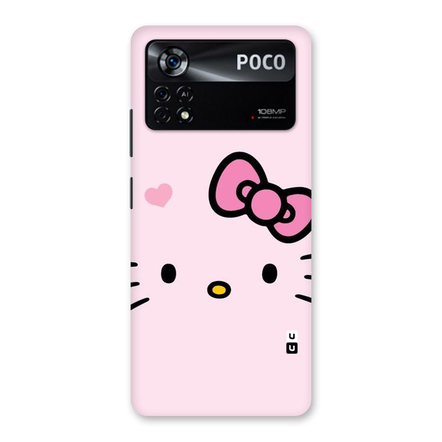 Cute Bow Face Back Case for Poco X4 Pro 5G