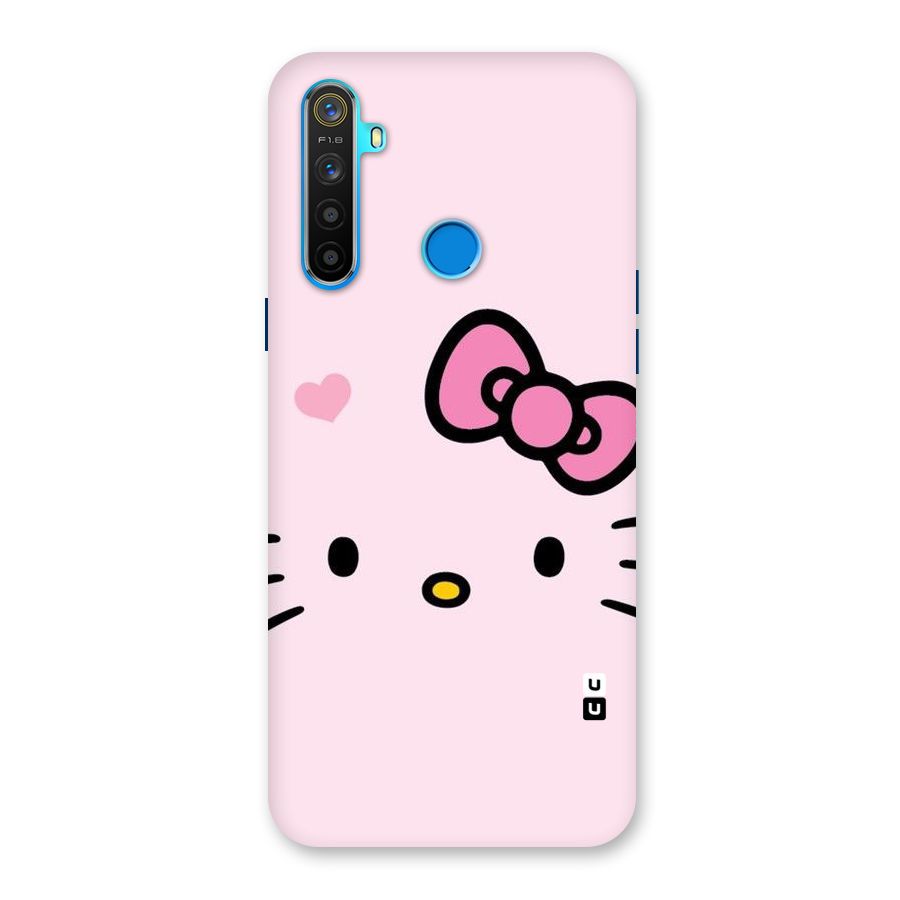 Cute Bow Face Back Case for Realme 5