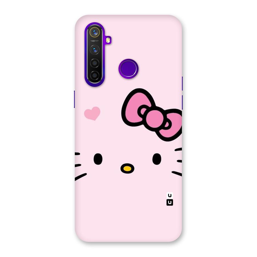 Cute Bow Face Back Case for Realme 5 Pro