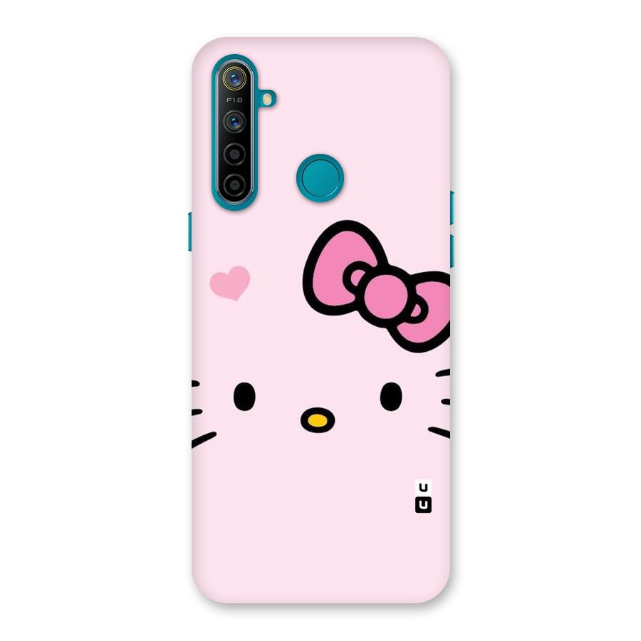 Cute Bow Face Back Case for Realme 5i