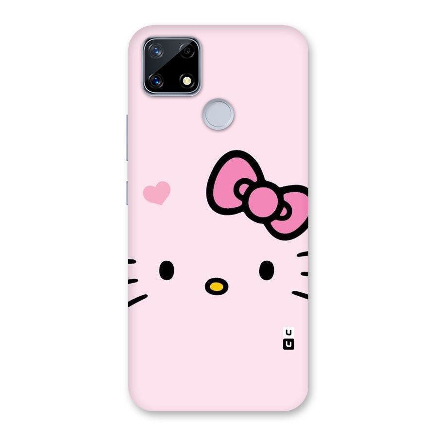 Cute Bow Face Back Case for Realme Narzo 20
