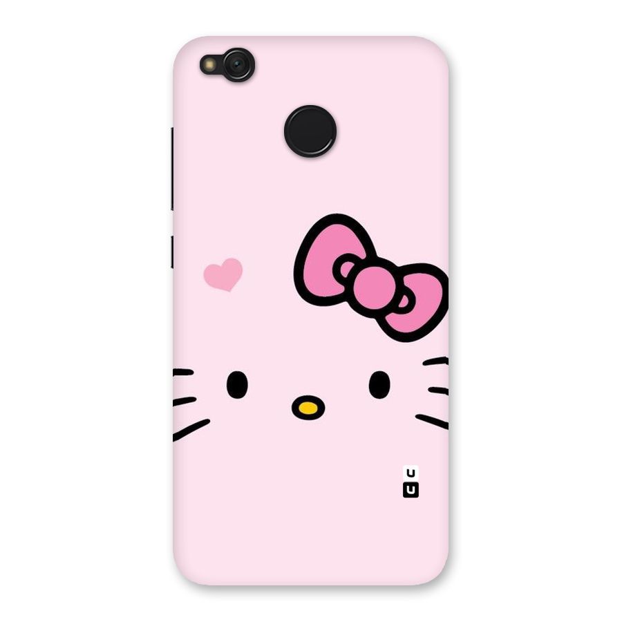 Cute Bow Face Back Case for Redmi 4