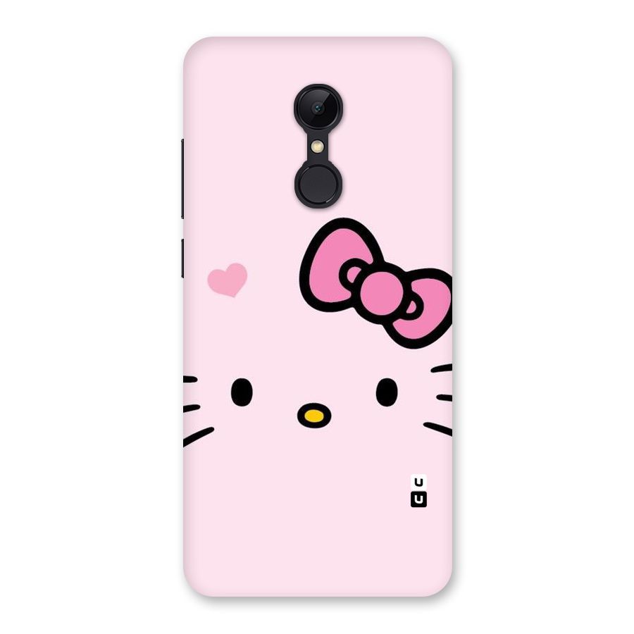 Cute Bow Face Back Case for Redmi 5
