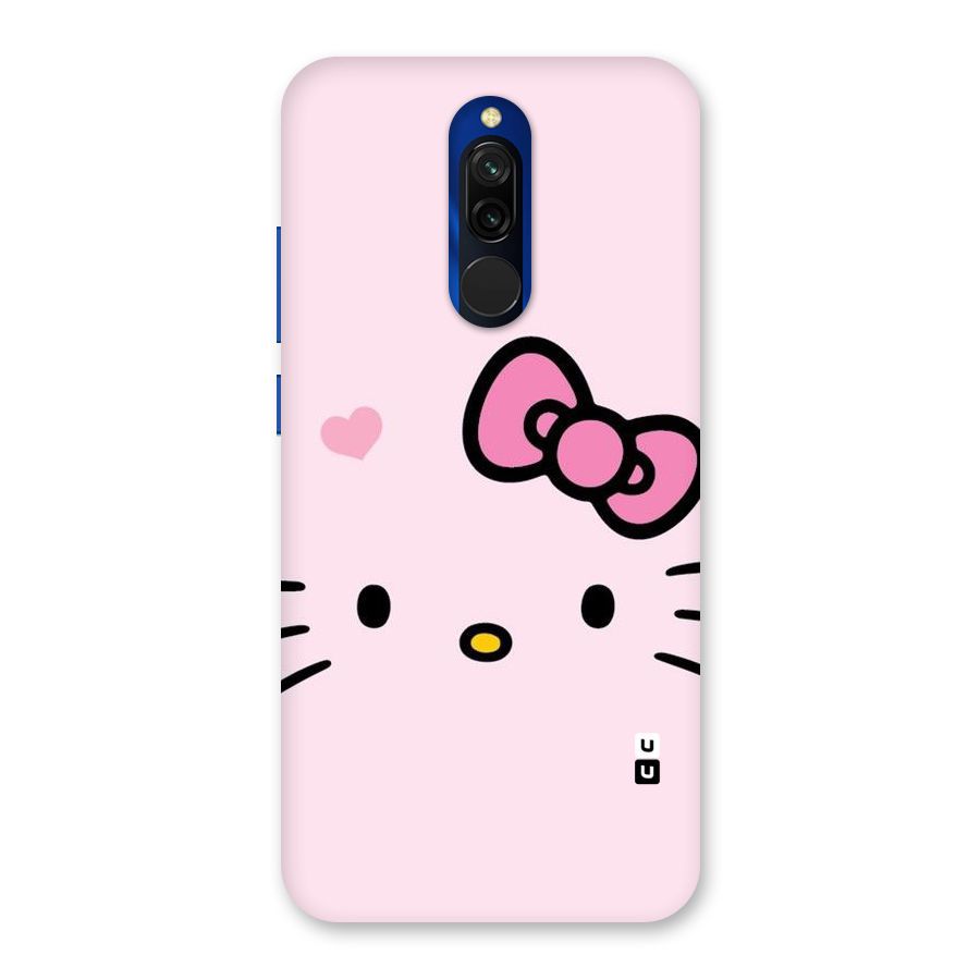 Cute Bow Face Back Case for Redmi 8