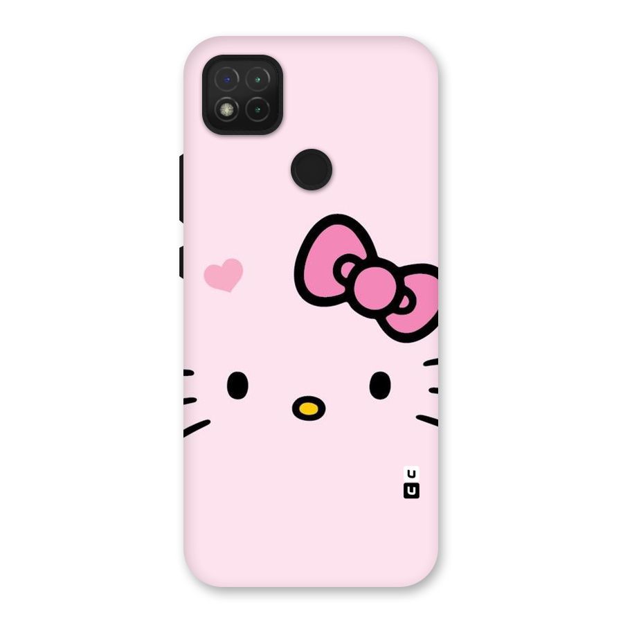 Cute Bow Face Back Case for Redmi 9
