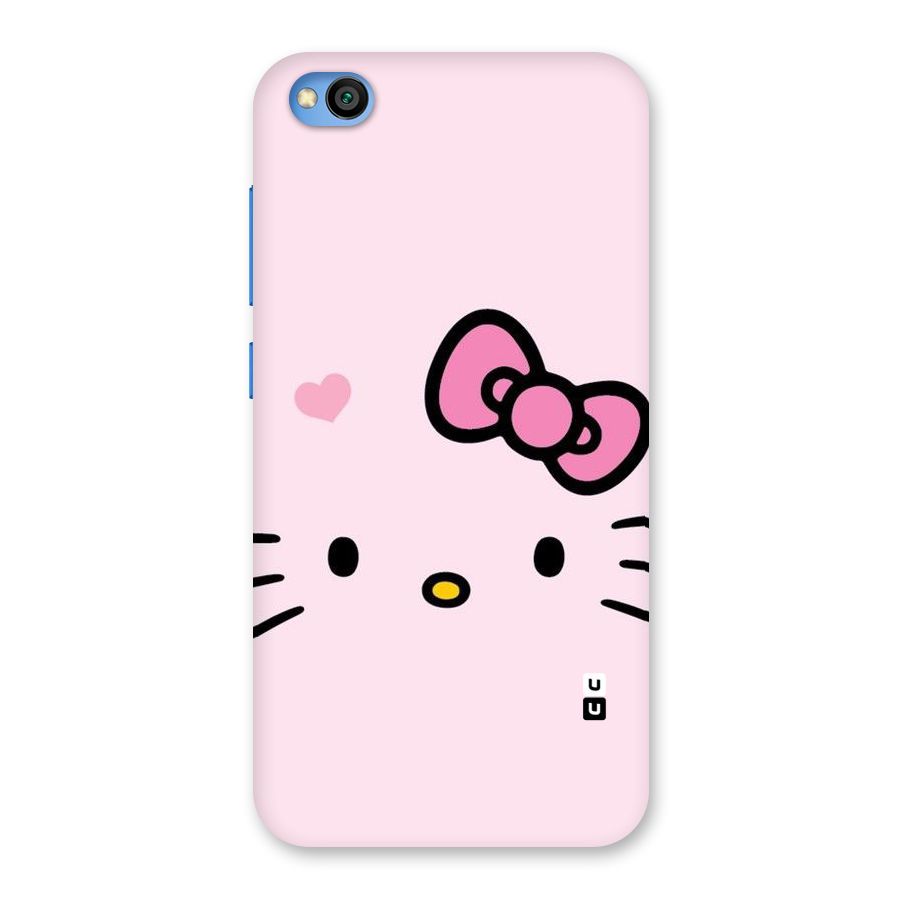 Cute Bow Face Back Case for Redmi Go
