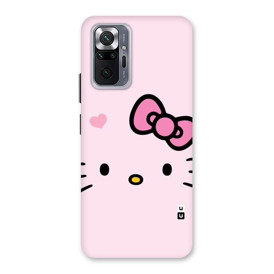 Cute Bow Face Back Case for Redmi Note 10 Pro Max
