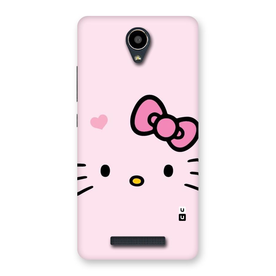 Cute Bow Face Back Case for Redmi Note 2