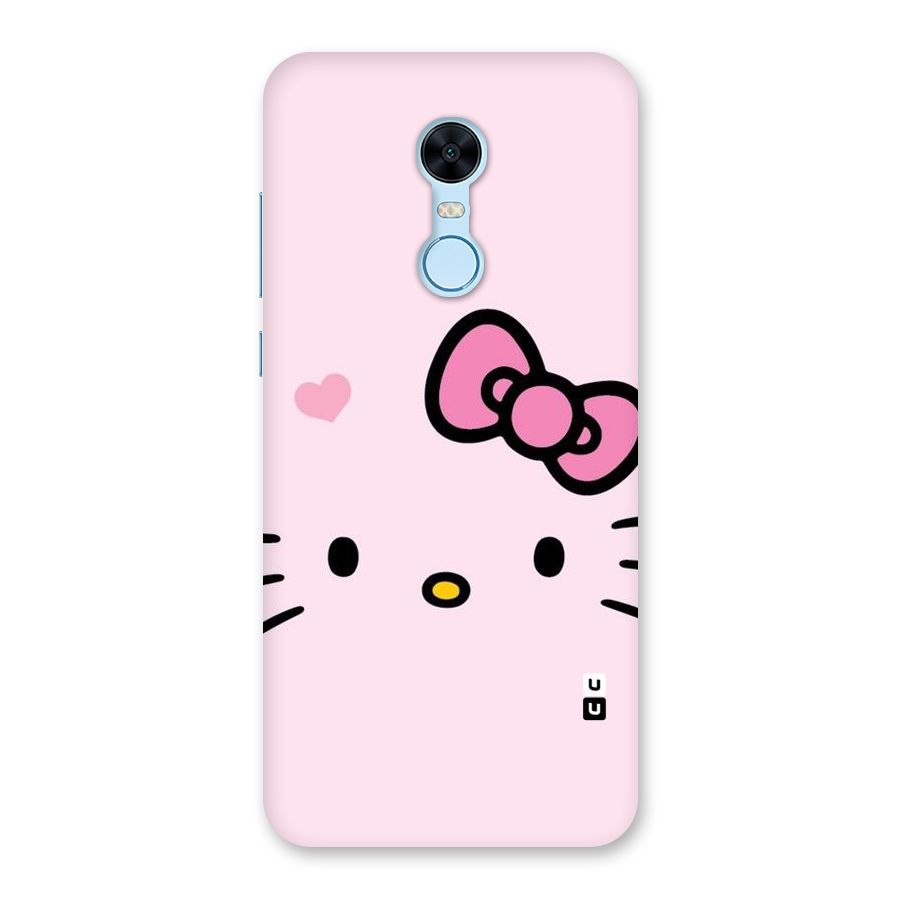 Cute Bow Face Back Case for Redmi Note 5