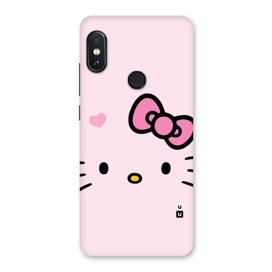 Cute Bow Face Back Case for Redmi Note 5 Pro