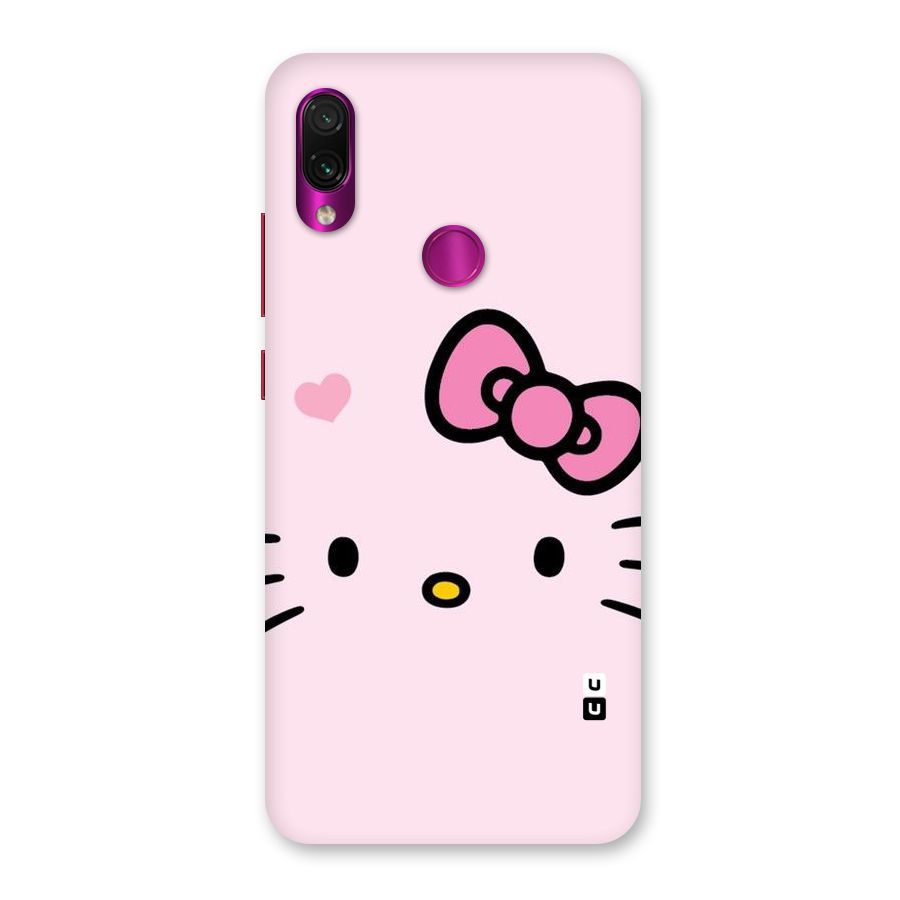 Cute Bow Face Back Case for Redmi Note 7 Pro