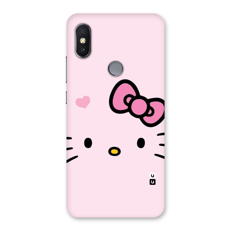 Cute Bow Face Back Case for Redmi Y2
