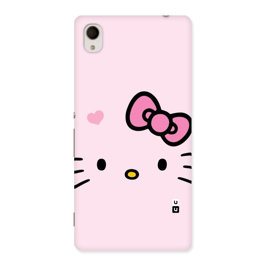 Cute Bow Face Back Case for Sony Xperia M4