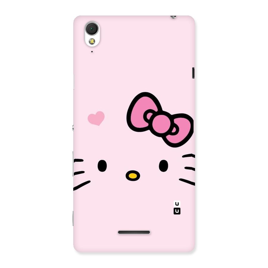 Cute Bow Face Back Case for Sony Xperia T3