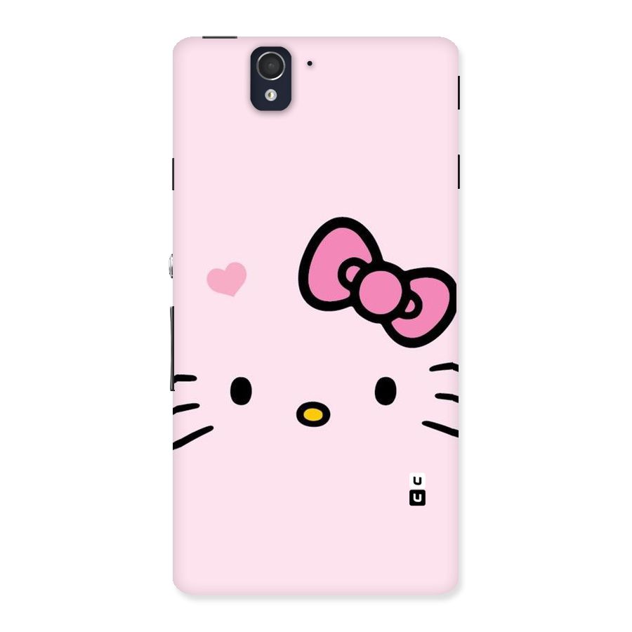 Cute Bow Face Back Case for Sony Xperia Z