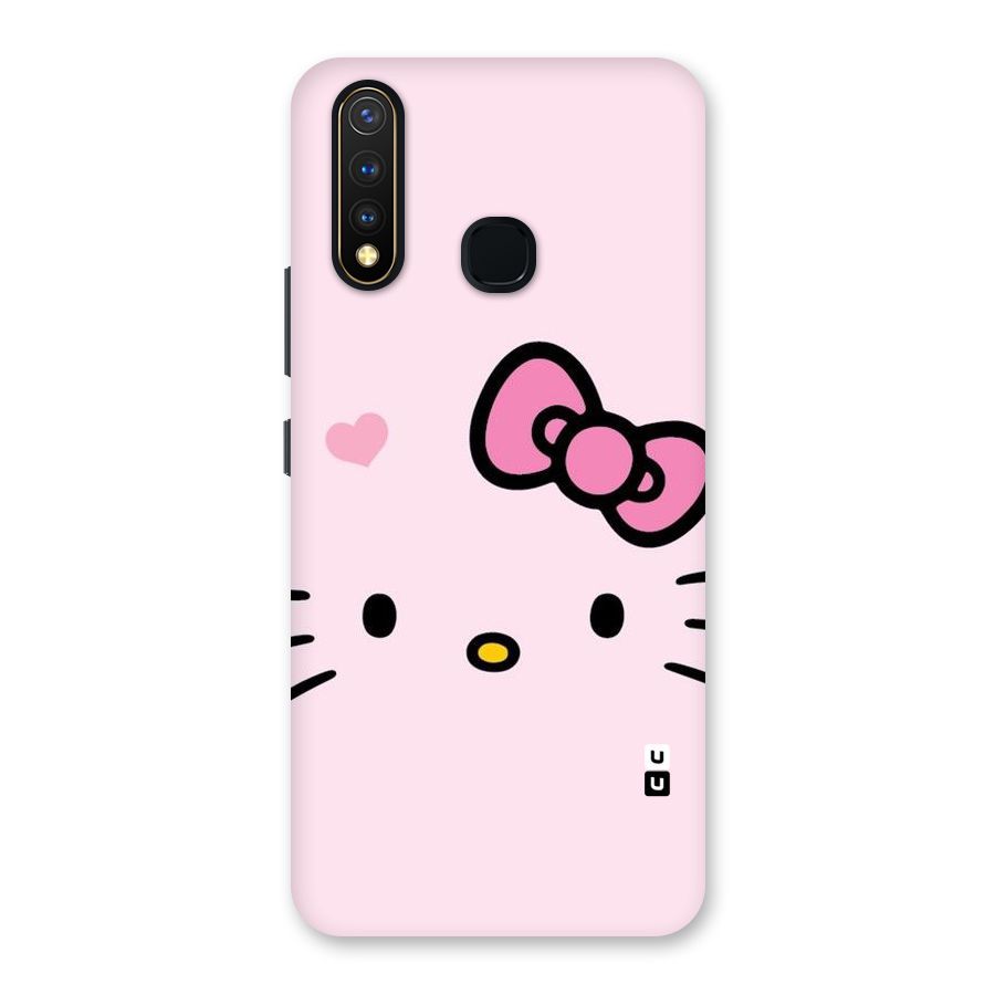 Cute Bow Face Back Case for Vivo U20