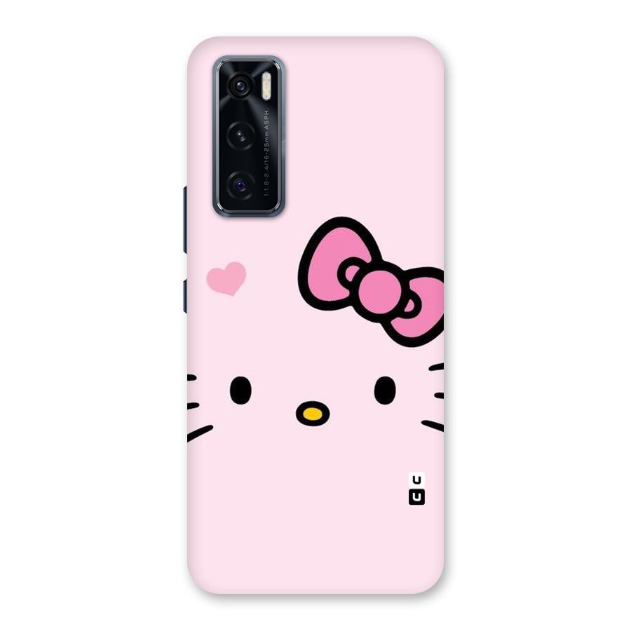 Cute Bow Face Back Case for Vivo V20 SE